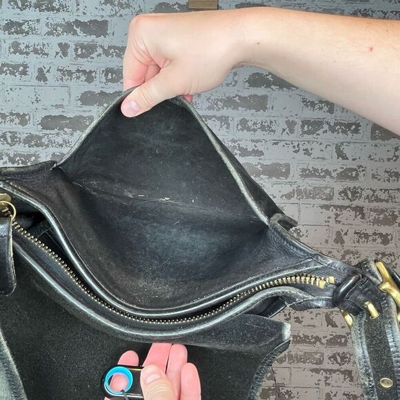 Coach | vintage black leather crossbody bag as is - Picture 14 of 14